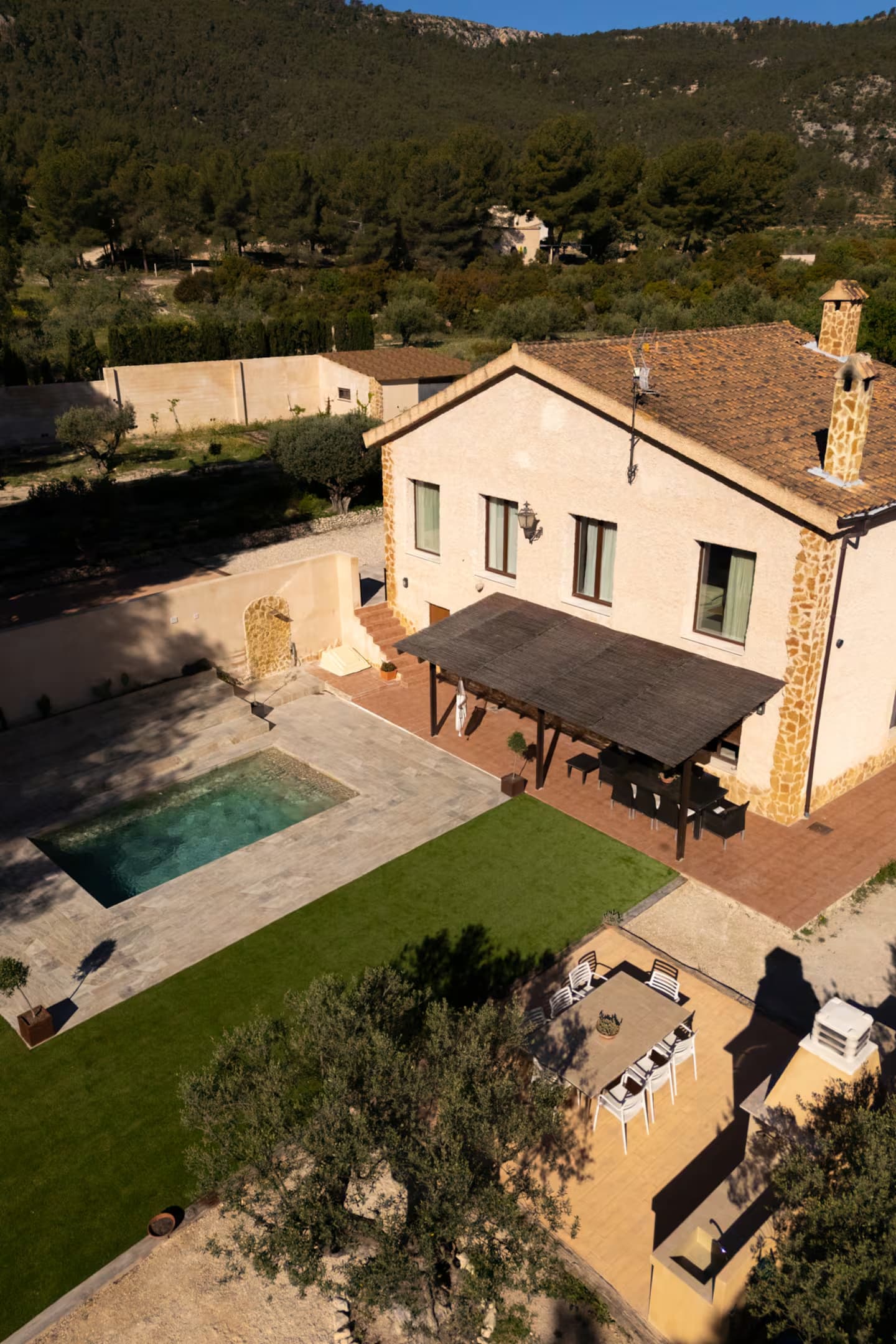 The Vibe House villa from above